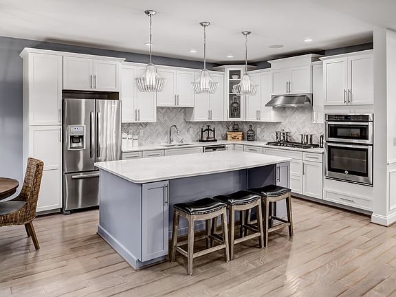 Well-appointed kitchen with large center island