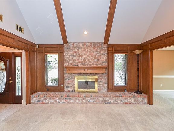 Beautiful fireplace for chilly fall and winter nights.