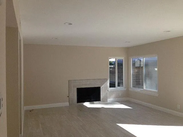 Fireplace in family room