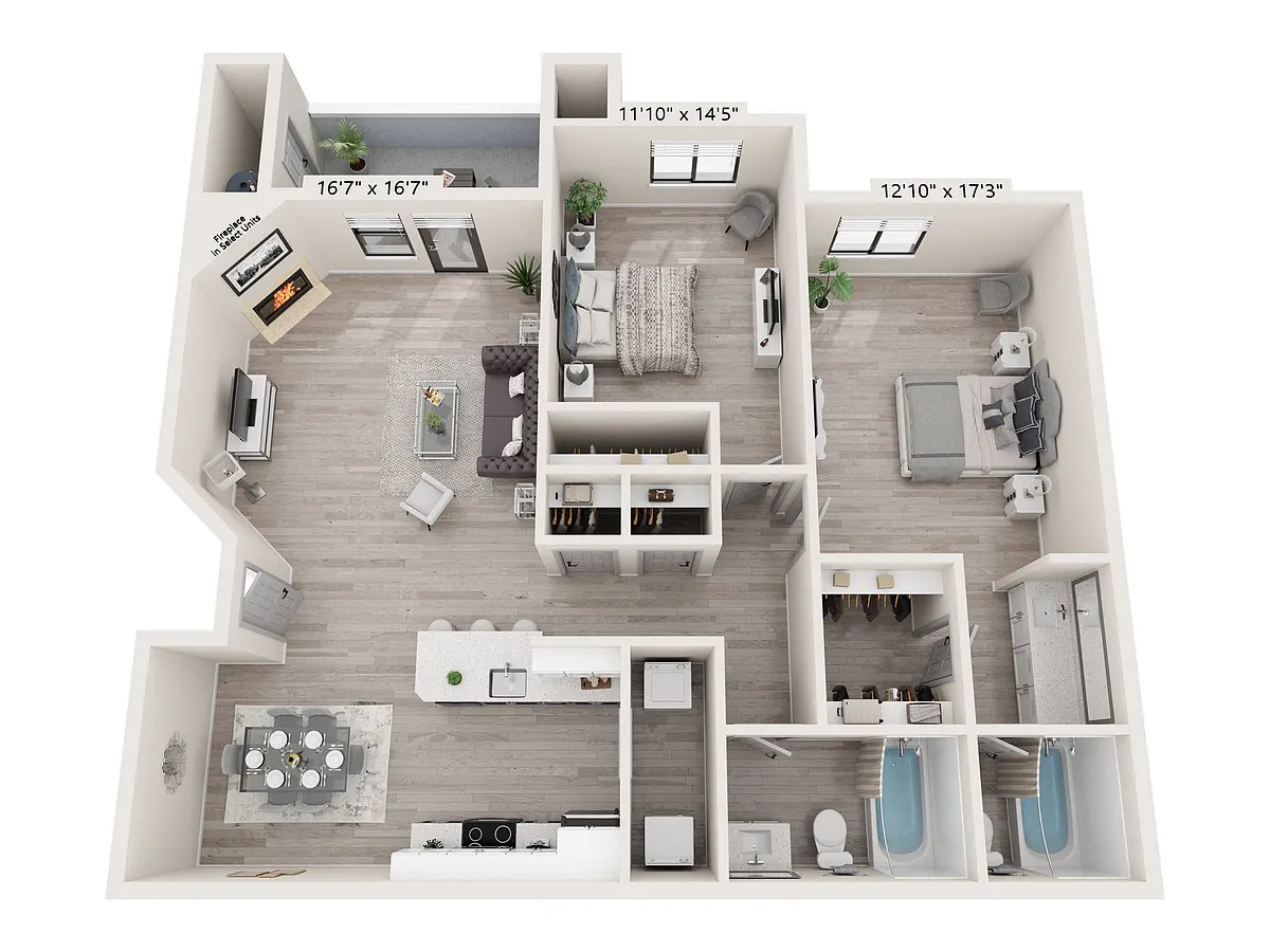 Floor plan B1 Renovated