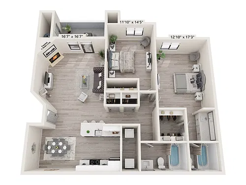 Floor plan B1 Renovated