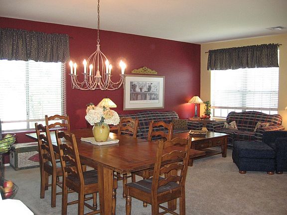 An appealing family room and a formal dining room for your family 
