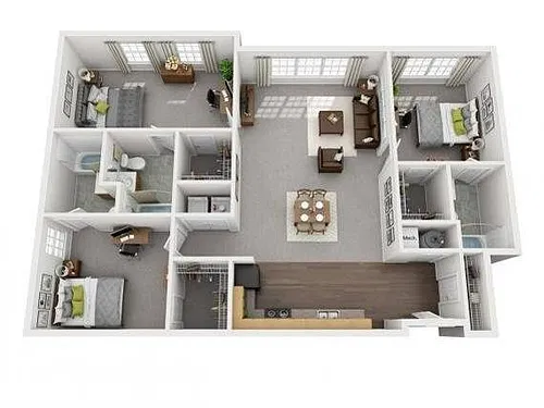 Floor plan 3x3 Clubhouse