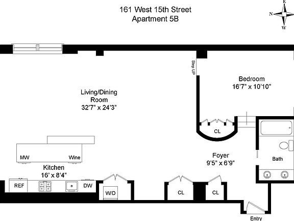 2nd image of 161 W 15th St APT 5B
