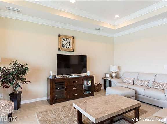 The living room defines livable luxury