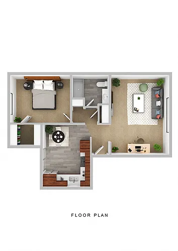Floor plan One Bedroom