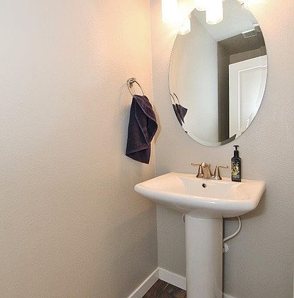 Downstairs guest half bath.