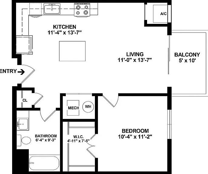 A1 Floorplan with Dimensions A1 Floorplan with Dimensions