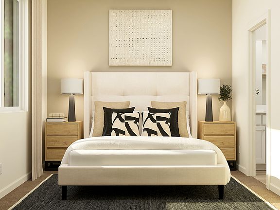 The master bedroom is a peaceful retreat for relaxation.