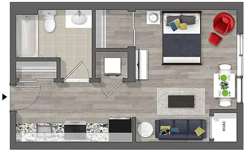 Floor plan Studio