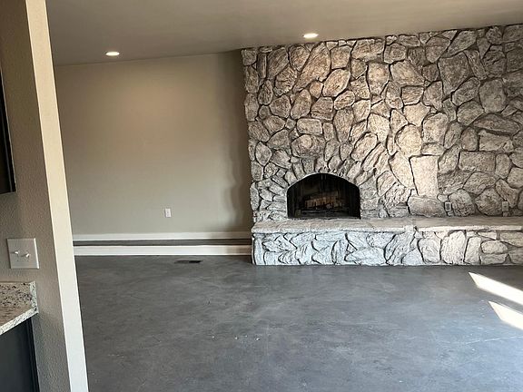 View to living room from dining