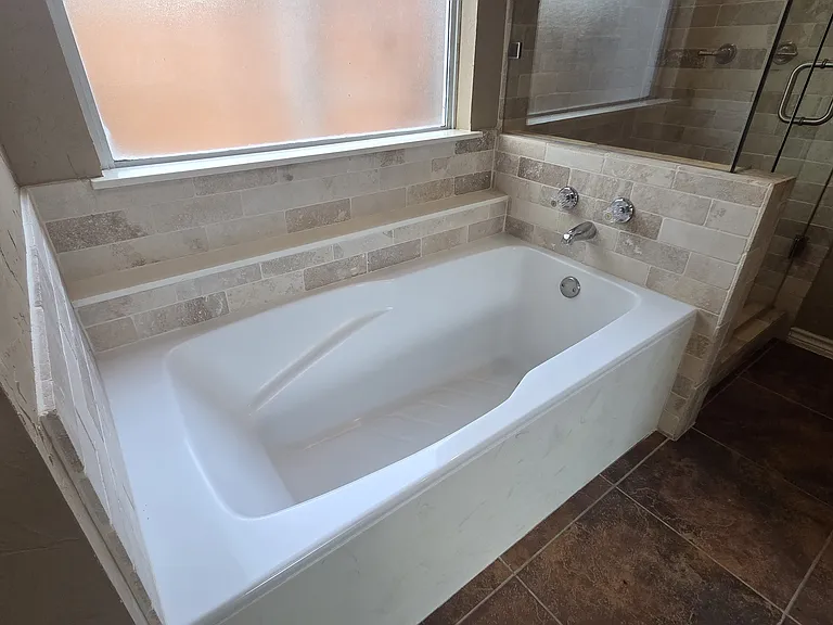 Spend an evening relaxing in your private garden tub.