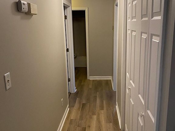 Hall with laundry room