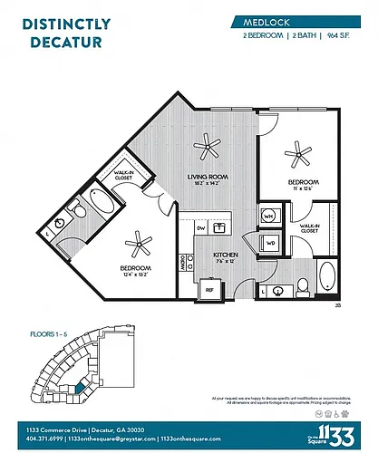 Floor plan 2B Medlock