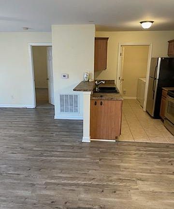 Kitchen and laundry room
