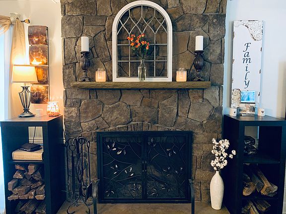 Stone Fireplace
