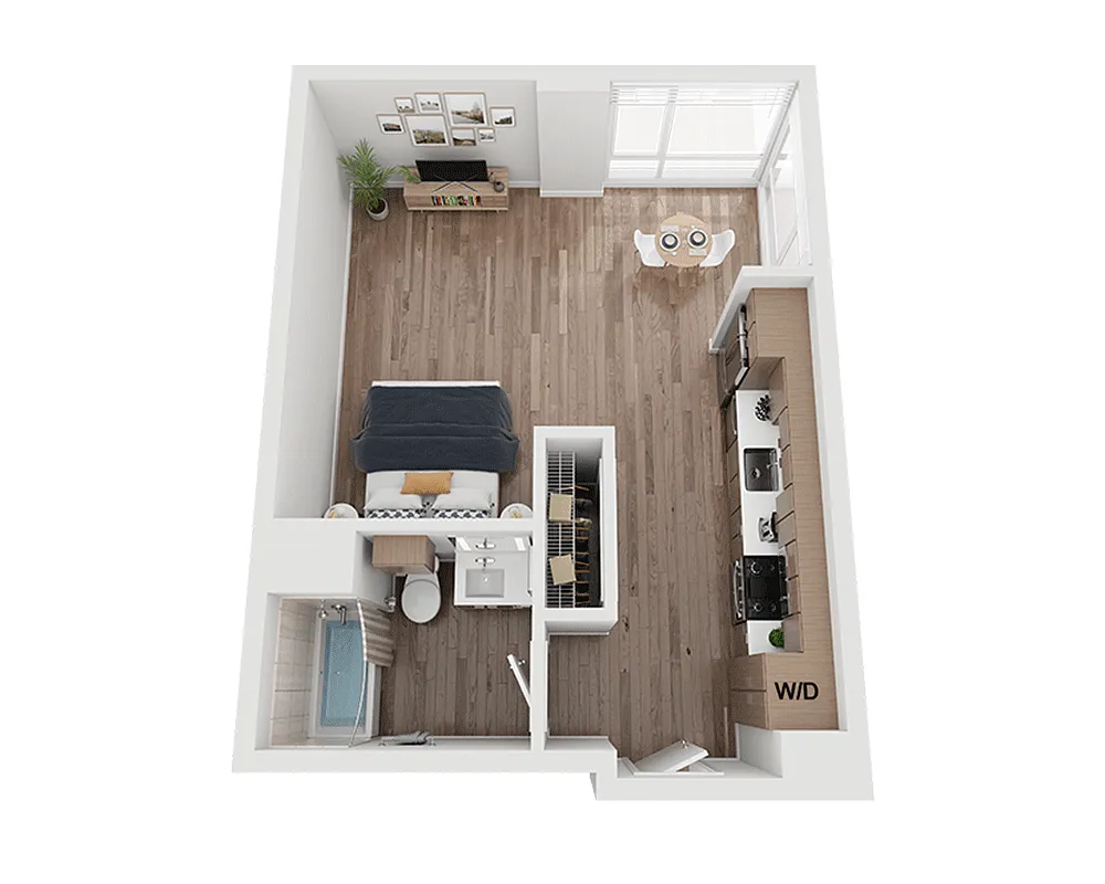Floor plan Studio E1D