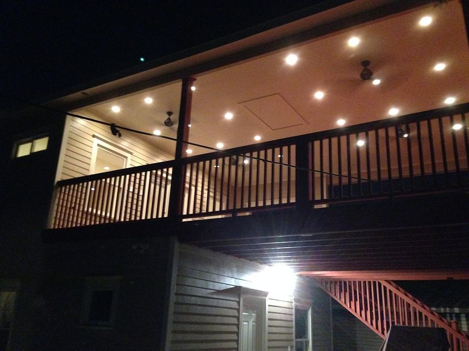 Covered Deck at Night