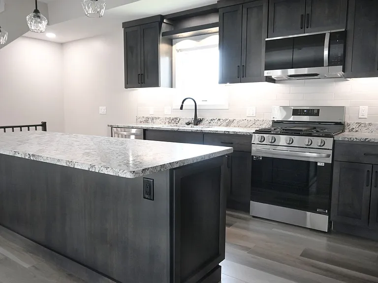 Luxury kitchen in a townhome at Lyric.