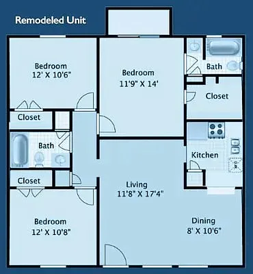 Floor plan C1R 3x2