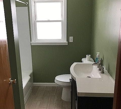 Updated bathroom.