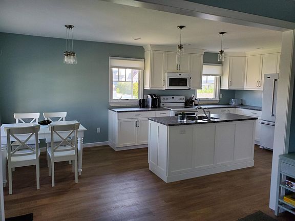 Open plan kitchen and living area