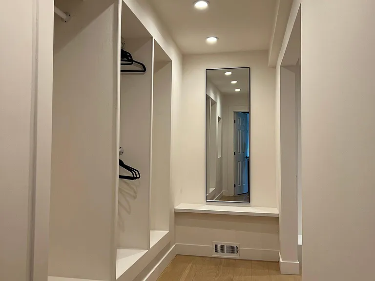 Large walk-in closet off of the Primary Bathroom.