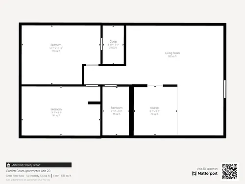 Floor plan Two Bedroom Floorplan