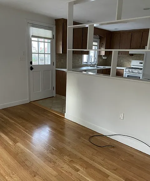 Dining room looking into kitchen