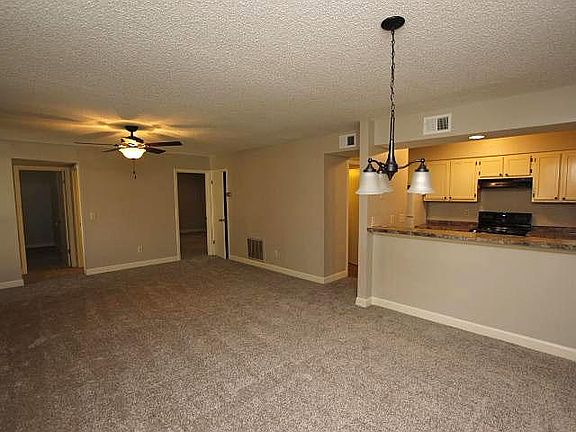 Living room and kitchen area