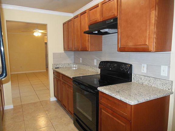 Kitchen with new cabinets and granite countertop