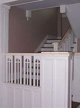 Open staircase in foyer.