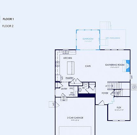 Newberry Floor Plan, Quick Move-In Home, Floor 1
