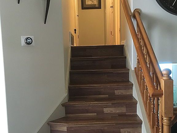 Hallway with brand new floor