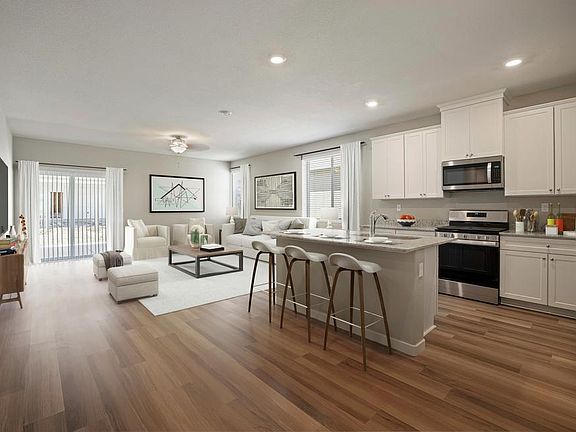 The family room is open concept and the best place to hang out!