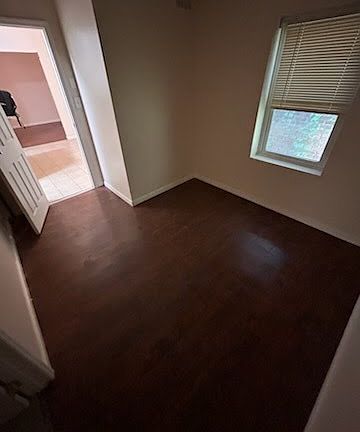 Vacant bedroom space and finishes