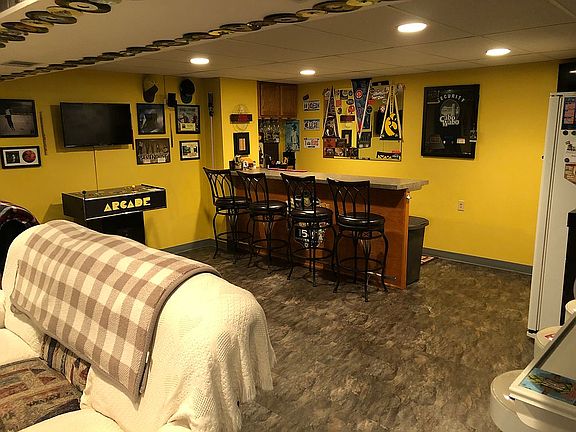 Basement wet bar. 