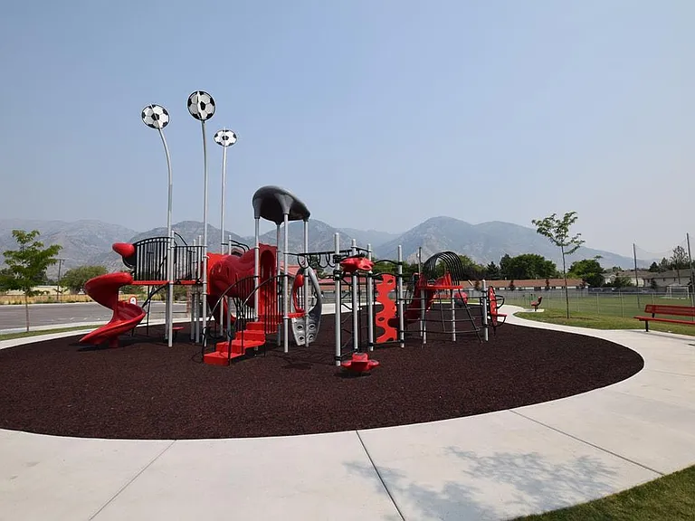 park and playground next to units