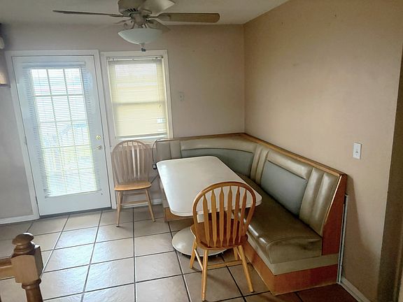Kitchen booth, table and chairs included with rental.