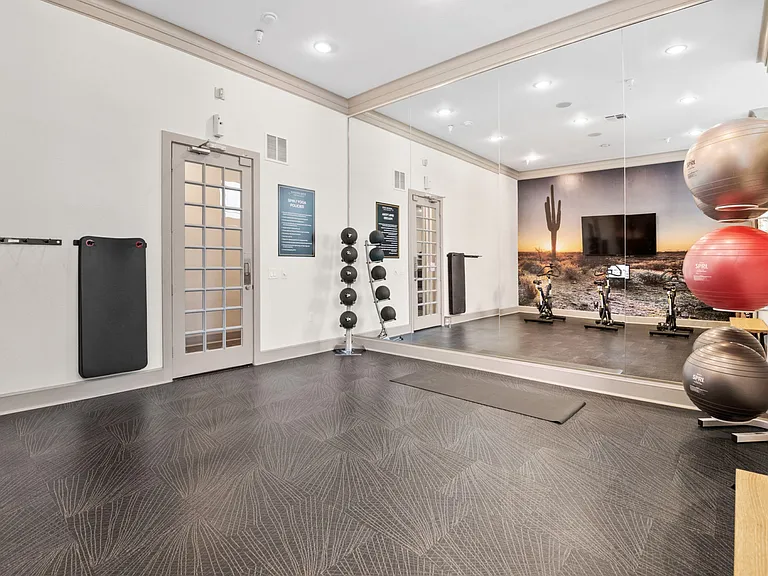 Fitness studio at Mission Gate in Plano TX