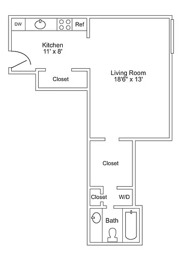 Floor plan Studio