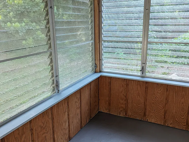 Enclosed back porch
