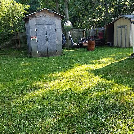 Heading into the backyard