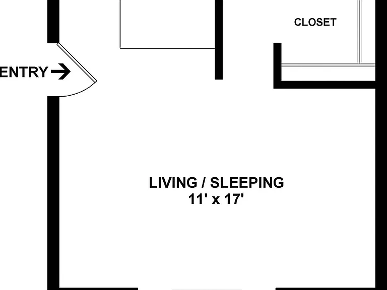 Studio / 1 BA 400 SF