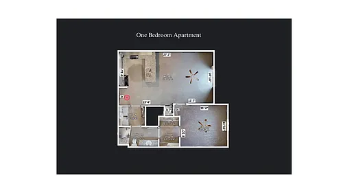 Floor plan Heritage Apartments-1 Bedroom