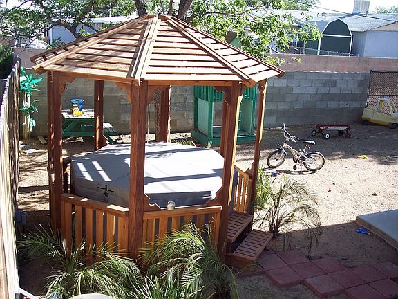 Hot Tub and Gazebo