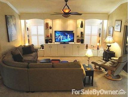 CUSTOM Entertainment Center & Cabinetry
						:
						Extensive Storage with Slide Out Drawers and Vented Electronics Cabinets