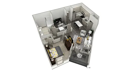 Floor plan The Zestful - Inspire Apartments