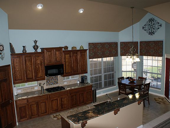 Kitchen View From Staircase