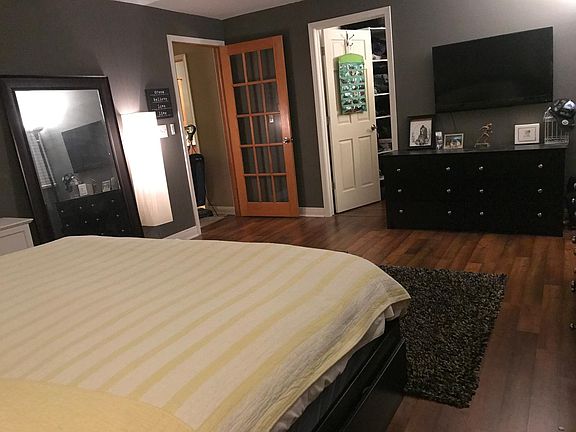 Large master bedroom with walk in closet